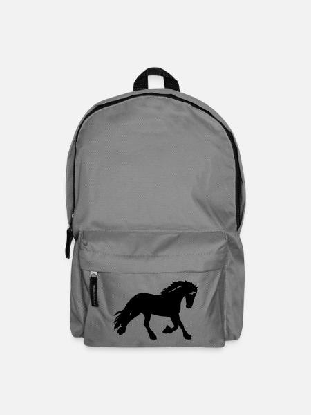 Pferd - Rucksack - Mittelgrau