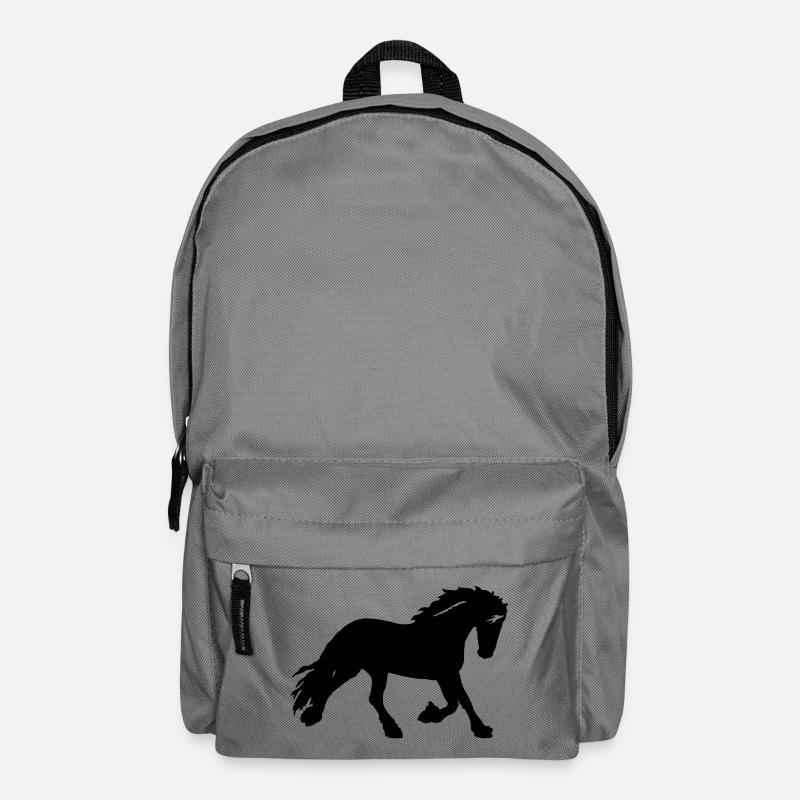 Pferd - Rucksack - Mittelgrau