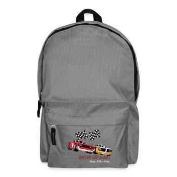 NAS CAR Cup Series Rennmotif - Rucksack - Mittelgrau - Vorne