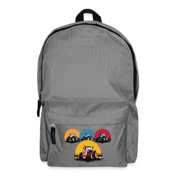 Tracteur agricole - Sac à dos - gris éléphant - Devant