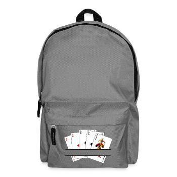 Five of a kind text banner - Backpack - elephant grey - Front