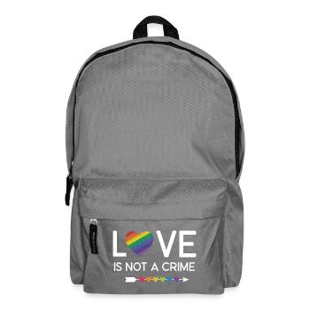 LGBT Pride Month - Liebe ist kein Verbrechen - Rucksack - Mittelgrau - Vorne