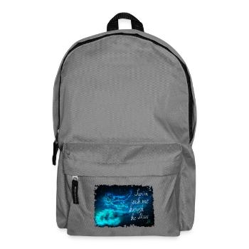 Nagez à travers les étoiles - Sac à dos - gris éléphant - Devant