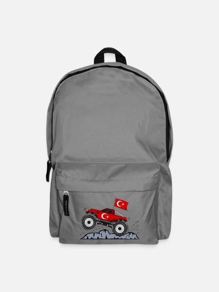 Monstertruck Türkei Flagge - Rucksack - Mittelgrau
