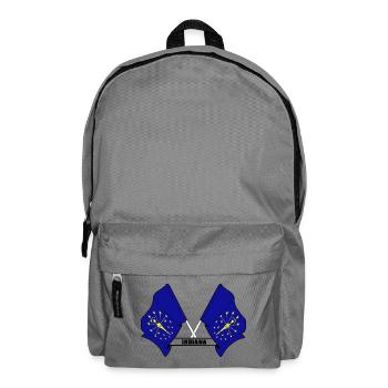 Deux drapeaux texte INDIANA - Sac à dos - gris éléphant - Devant
