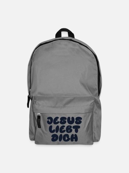 JESUS LOVES YOU - Backpack - elephant grey