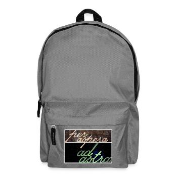 Per Aspera Ad Astra - Backpack - elephant grey - Front