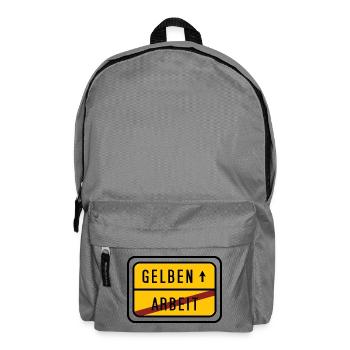 Working Time Fraud – Anti-Labor Shield - Backpack - elephant grey - Front