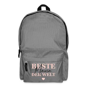 Beste Mama Der Welt - Rucksack - Mittelgrau - Vorne