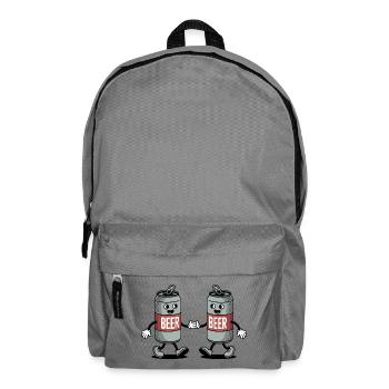 Câlin de canette de bière - T-shirt drôle - Sac à dos - gris éléphant - Devant