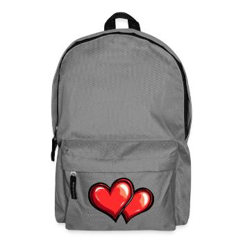 Herzen Liebe Symbol - Rucksack - Mittelgrau - Vorne