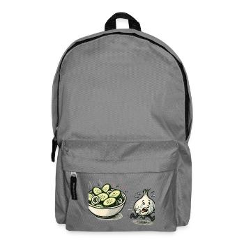 GurkenBowl pense que l’oignon est trop épicé - Sac à dos - gris éléphant - Devant