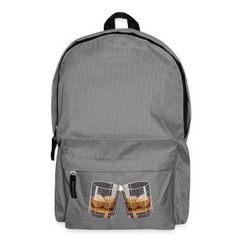 Sounding whisky glasses - Backpack - elephant grey - Front