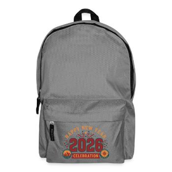 Bonne année 2026 Célébration Aventure qui nous attend - Sac à dos - gris éléphant - Devant