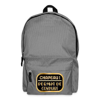Driver's License Hat - Backpack - elephant grey - Front
