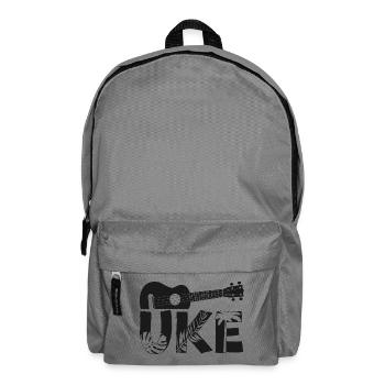 Ukulélé hawaïen uke uke - Sac à dos - gris éléphant - Devant