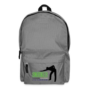 Snooker - Let's get the.boys on the baize - Backpack - elephant grey - Front