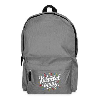 Karnevalmaus Buntes Konfetti Karneval - Rucksack - Mittelgrau - Vorne