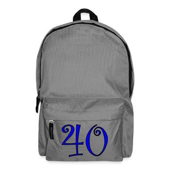 40. 40 JAHRE. 40-JÄHRIGES JUBILÄUM. 40-JAHRESJUBILÄUM - Rucksack - Mittelgrau - Vorne