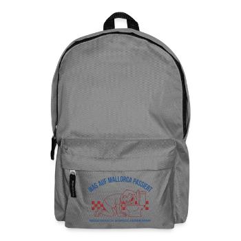 Personne ne sait ce qui se passe à Majorque. WC Humour - Sac à dos - gris éléphant - Devant