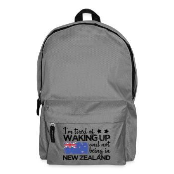 NZ I'm Tired Waking Up Not Being In New Zealand - Backpack - elephant grey - Front