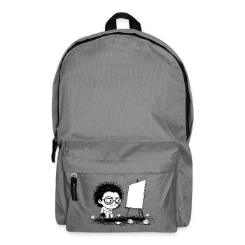 Artist Creative Blocking Empty Canvas Manga - Backpack - elephant grey - Front