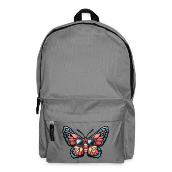 Vacances de la bande dessinée papillon - Sac à dos - gris éléphant - Devant