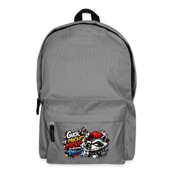 Guck mich nicht in diesem Ton an! - Rucksack - Mittelgrau - Vorne