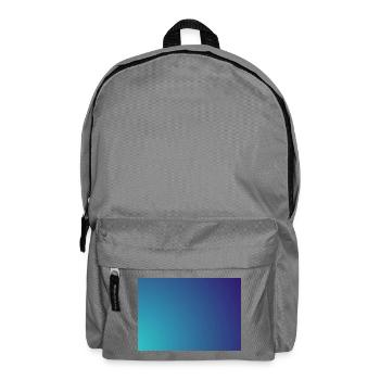 Kreisender Cyan-Violett Gradient - Rucksack - Mittelgrau - Vorne