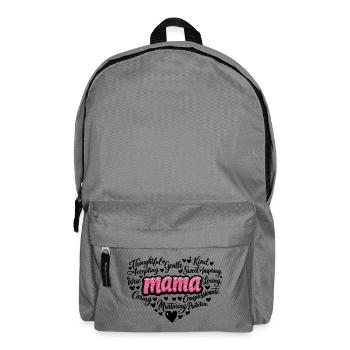 Mama Pink Glitzer Herz Muttertag Geschenk Design - Rucksack - Mittelgrau - Vorne