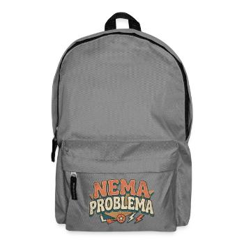 Nema Problema Shirt Funny Balkan Jugo Gift - Backpack - elephant grey - Front