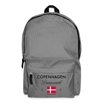 Kopenhagen Dänemark Koordinaten Reise Souvenir - Rucksack - Mittelgrau - Vorne