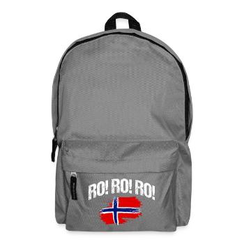 Norvège des fjords Norge Navire scandinave ro-viking - Sac à dos - gris éléphant - Devant