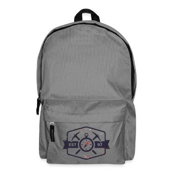 Bergretter Kompass Wappen - Rucksack - Mittelgrau - Vorne