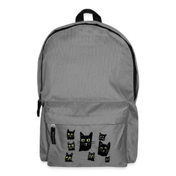Mitternachts-Katzenaugen-Muster - Rucksack - Mittelgrau - Vorne