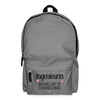 Studium Ingenieurwissenschaften Ingenieurin - Rucksack - Mittelgrau - Vorne