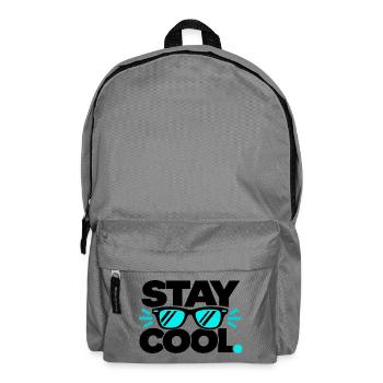 Stay Cool – Sonnenbrille & Minimalist Style - Rucksack - Mittelgrau - Vorne