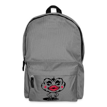 A toad with a thick lip - Backpack - elephant grey - Front
