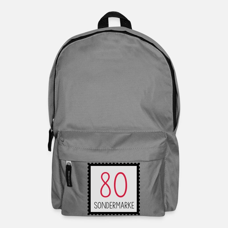 runder Geburtstag 80. Geburtstag Geschenk - Rucksack - Mittelgrau