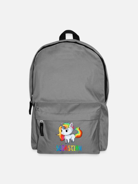 Einhorn Sebastian - Rucksack - Mittelgrau