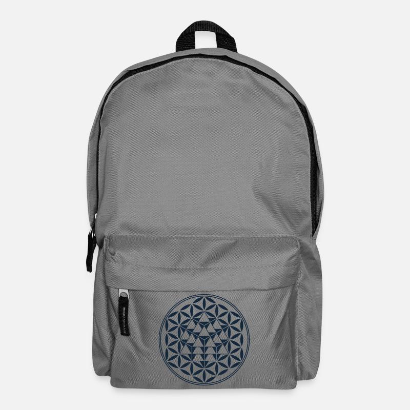 Vector Equilibrium, Sacred Geometry - Backpack - elephant grey