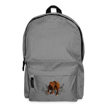 Atemberaubender Steampunk-Elefant - Rucksack - Mittelgrau - Vorne