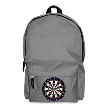Dart Darts 180 Pfeil Pfeile Sport Glücksspiel Vate - Rucksack - Mittelgrau - Vorne