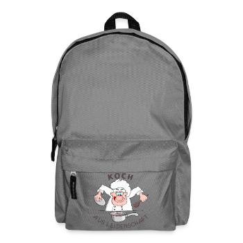Hobbykoch - Koch - Hobby - Rucksack - Mittelgrau - Vorne