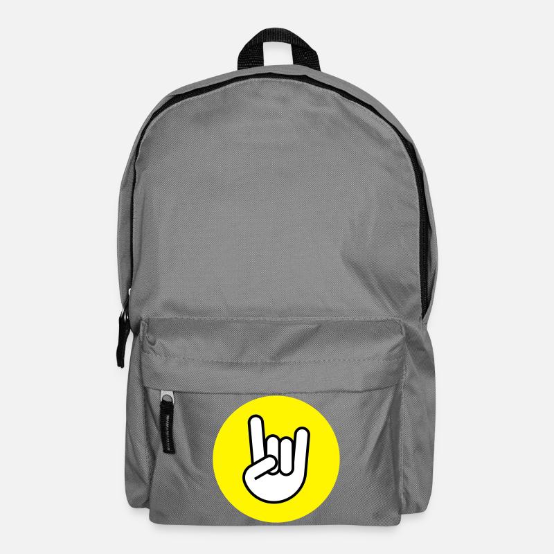 Pommes fork circle yellow - Backpack - elephant grey