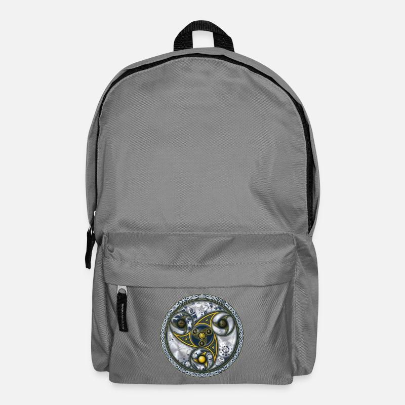Consciousness Travel Machine, Sacred Geometry - Backpack - elephant grey