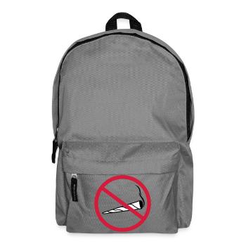 joint verboten schild zone keine clipart logo hanf - Rucksack - Mittelgrau - Vorne
