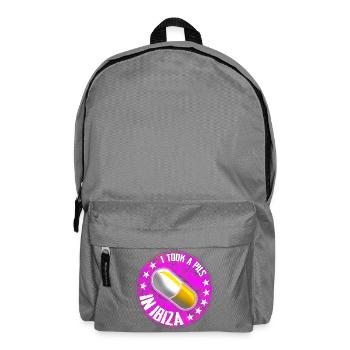 Affirmation humoristique de la pilule dans un style rétro - Sac à dos - gris éléphant - Devant