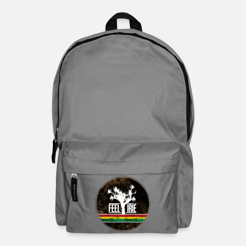 Feel Irie Tree avec des rayures reggae - Sac à dos - gris éléphant