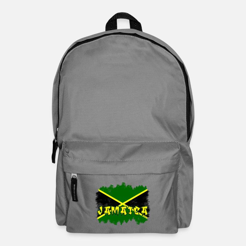 Jamaika Graffiti Flag Design - Rucksack - Mittelgrau